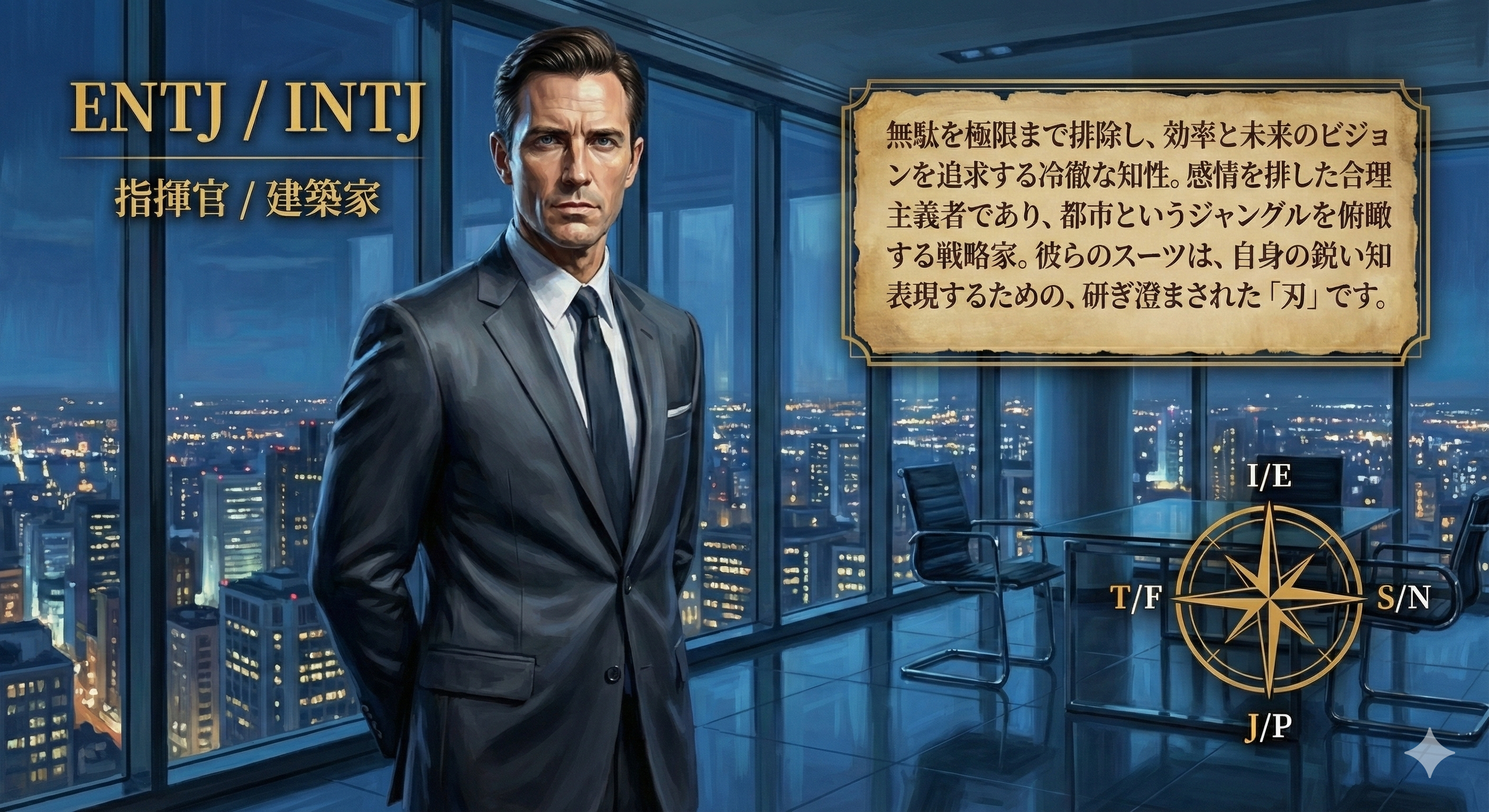 MBTI診断で自分らしいスーツスタイルを発見